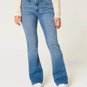Hollister Mid Rise Bootcut Jeans Tall Medium wash